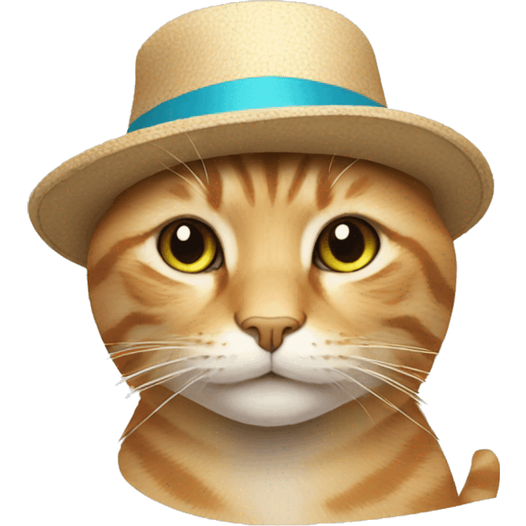 Cat in hat emoji