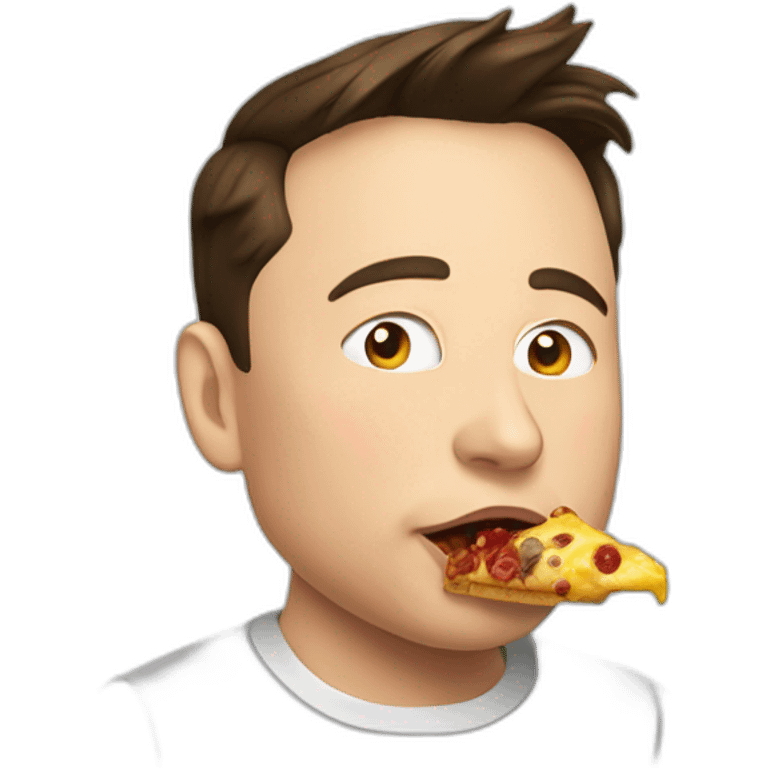 elon musk eating emoji