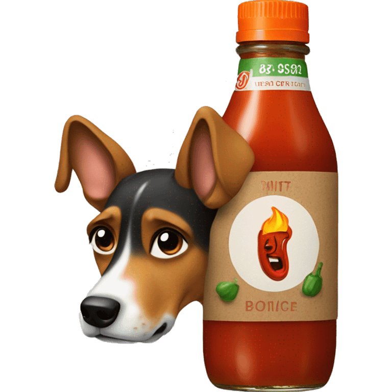 Dog and hot sauce  emoji