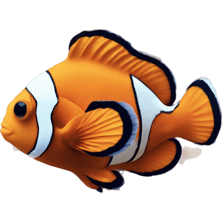 A clown fish amongst coral emoji