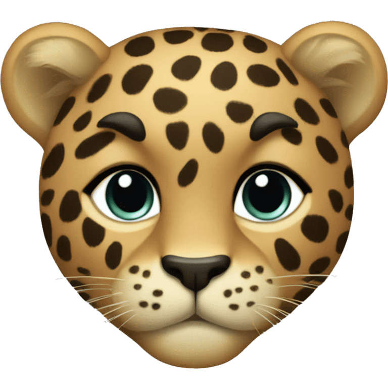 Leopardo corazón  emoji