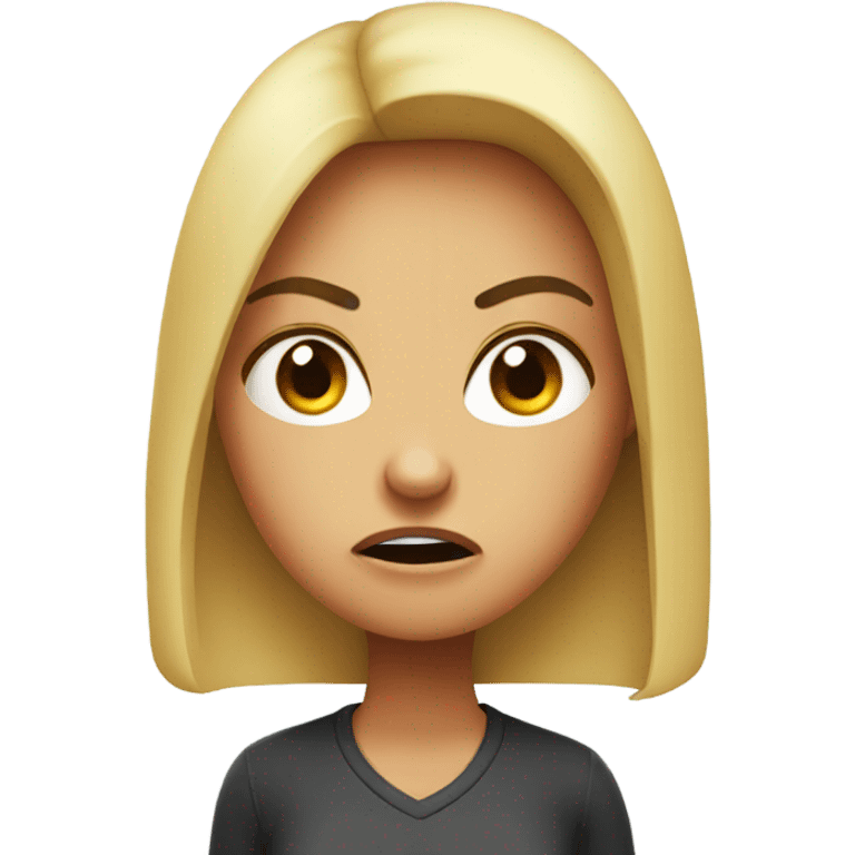 Angry girlfriend emoji