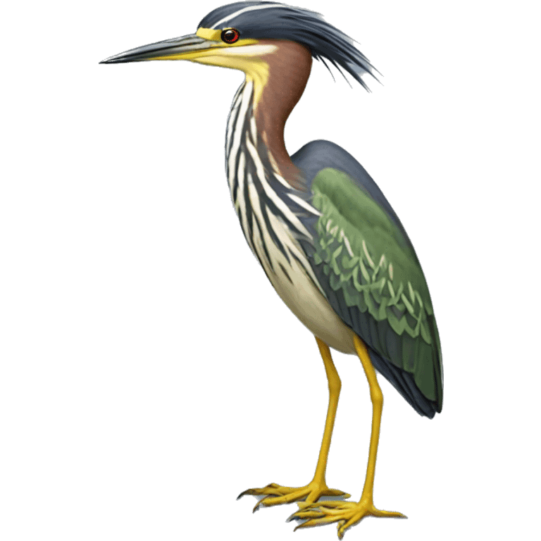 Green-backed Heron (10) emoji