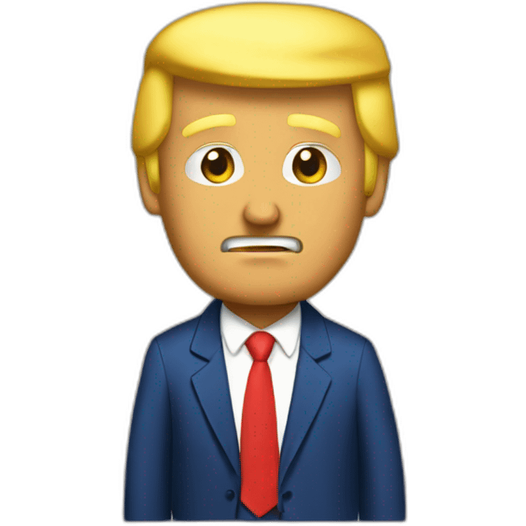 Trump qui construit un mur emoji