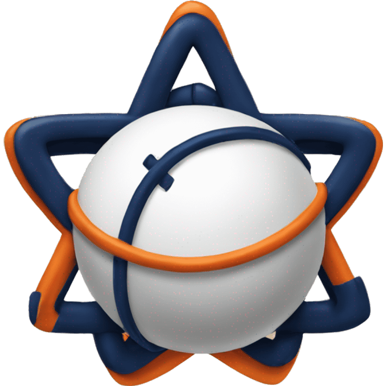 Astros orbit playing baseball emoji