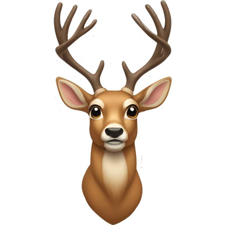 Buck with bows on his antlers  emoji