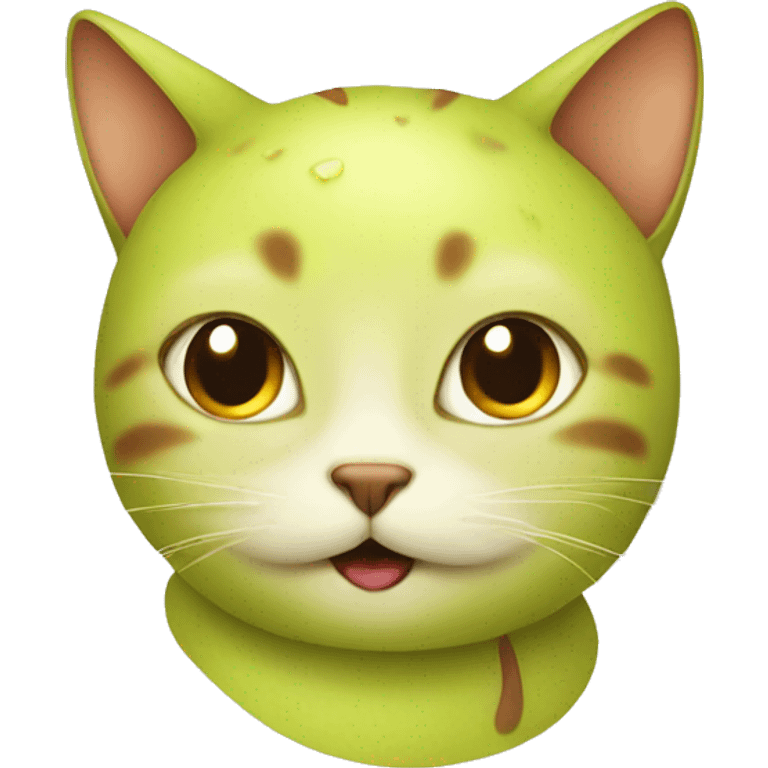 Pear cat emoji