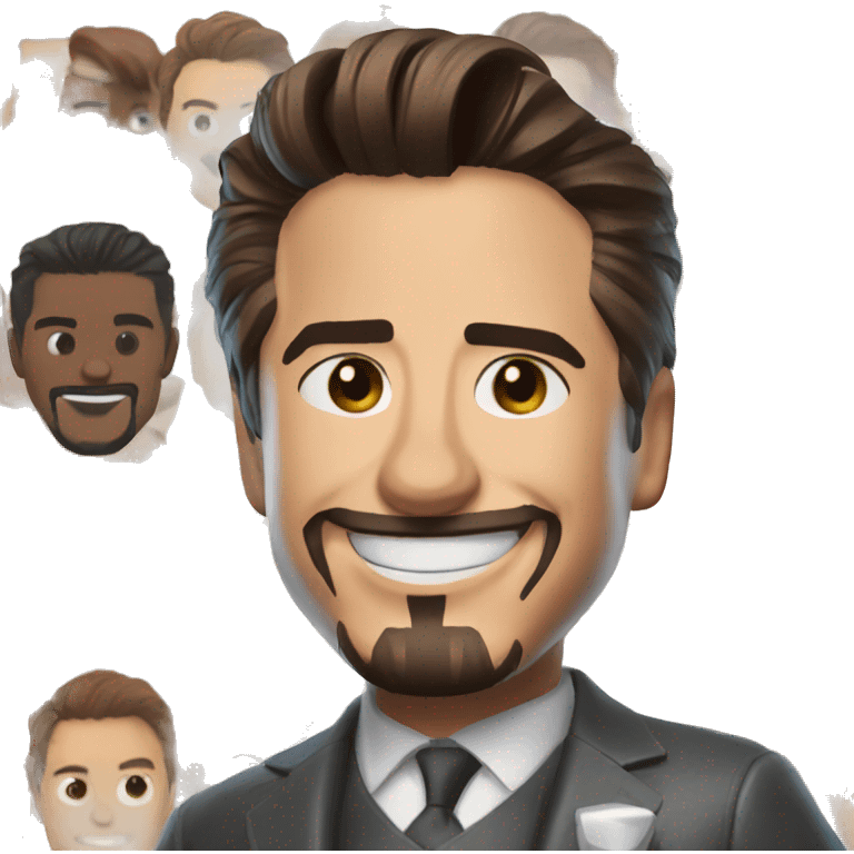 tony stark happy emoji