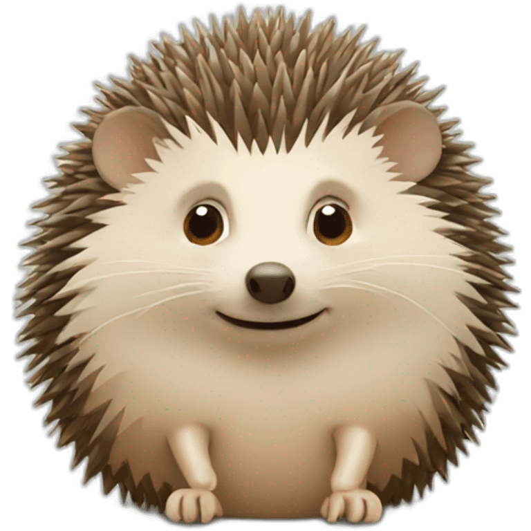 Hedgehog thinking emoji