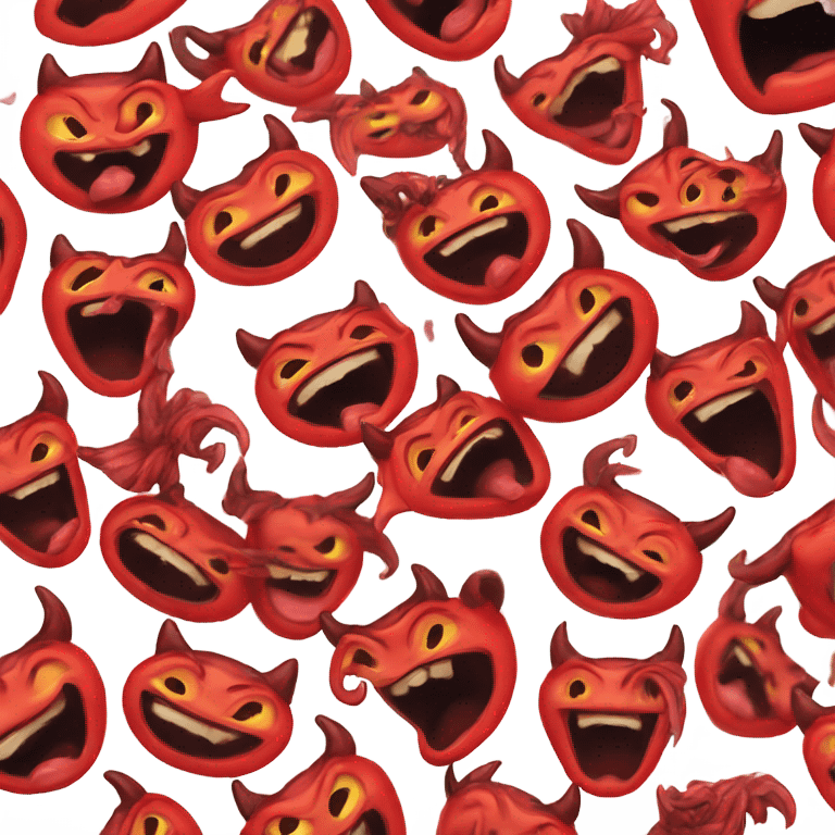 Devil emoji with tongue sticking out emoji