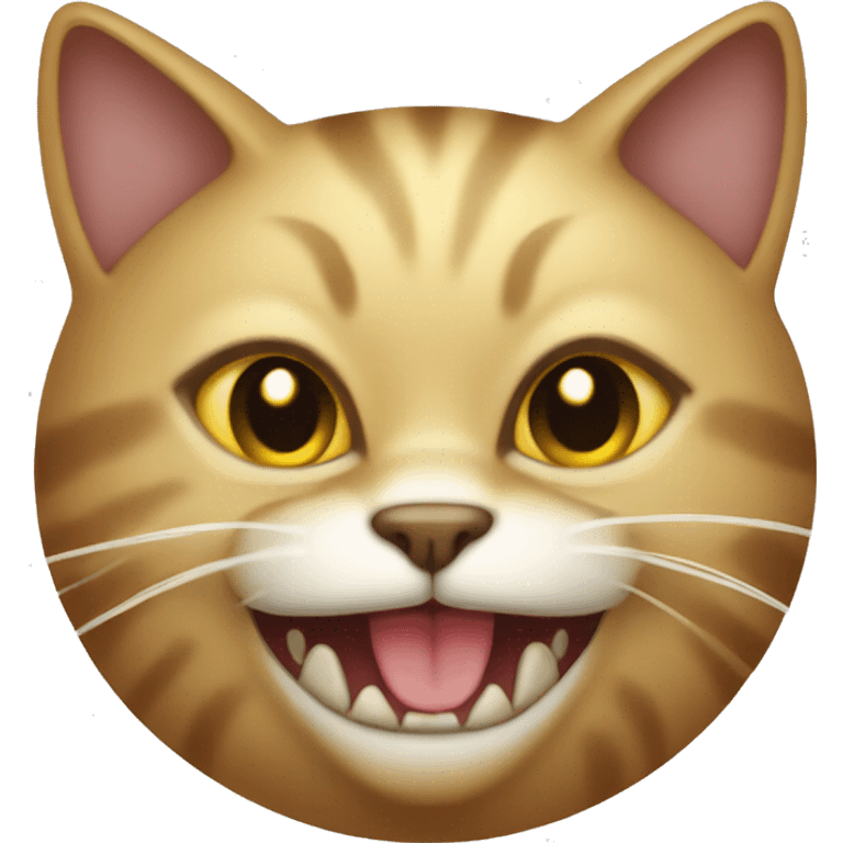 Cat with gold teeth emoji