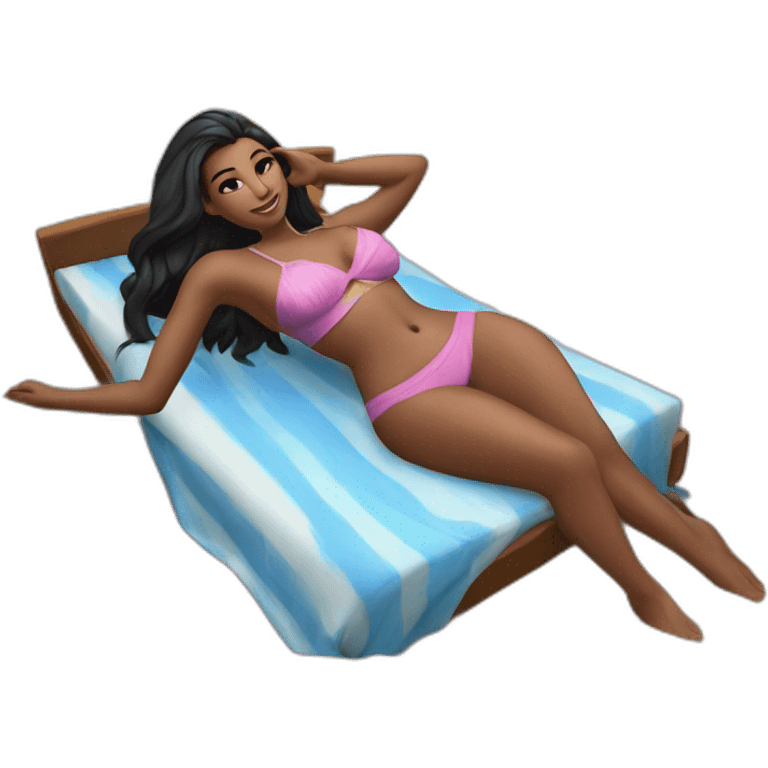 Sexy pose twi’lek (beach body) bed emoji