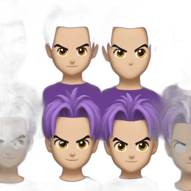 trunks-dragon-ball-z-cheveux-violet emoji