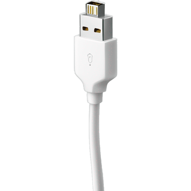 White usb cable emoji