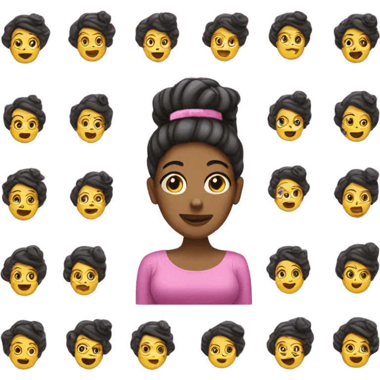 Pregnant lady with hair rollers emoji