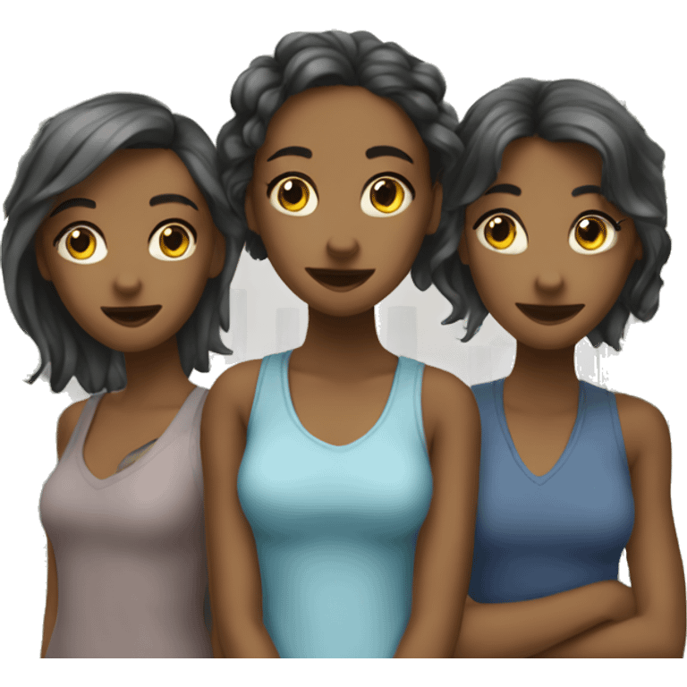 4 girls living on a compound emoji