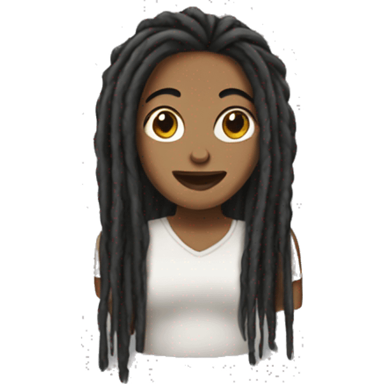 woman with dreads emoji