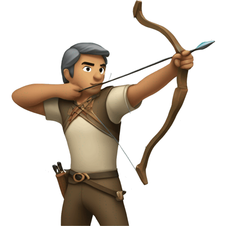 an archer aiming emoji