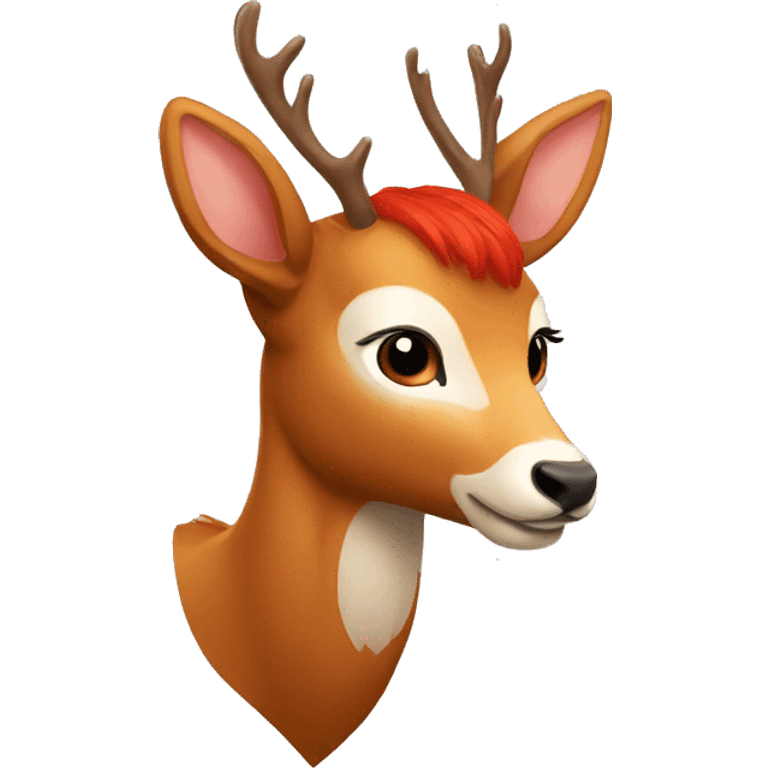 deer with red hair emoji