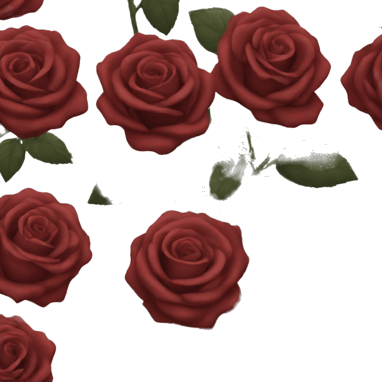 Dark red rose emoji