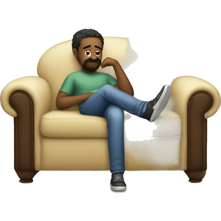 Lazy fix on a Couch  emoji