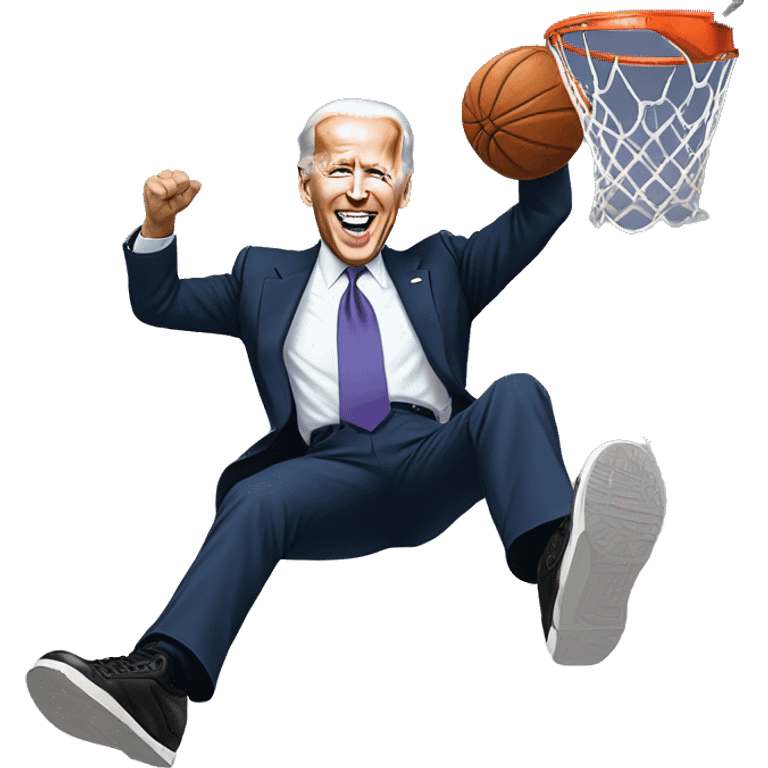 Joe Biden dunking on Obama emoji