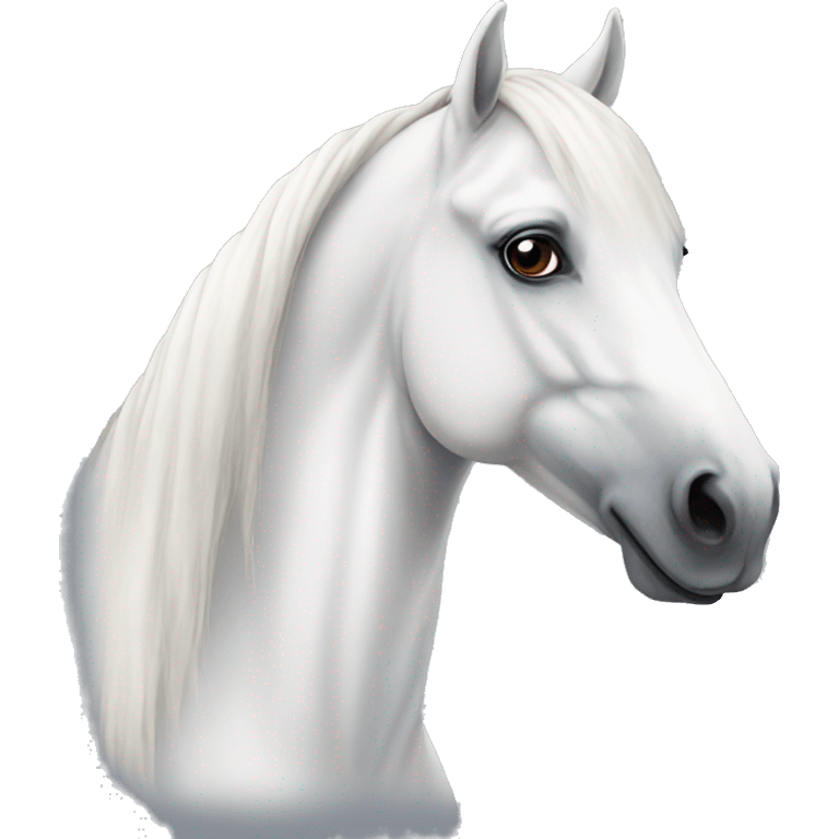 White Arabian horse  emoji