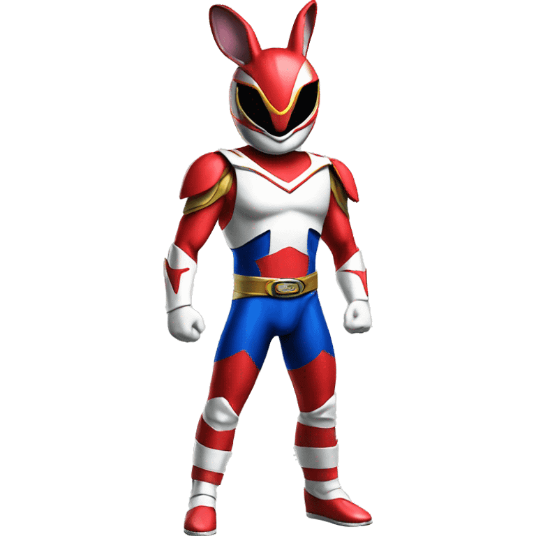 Rabbit Power ranger full body emoji