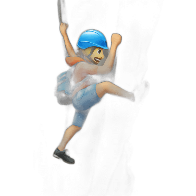 Climbing emoji