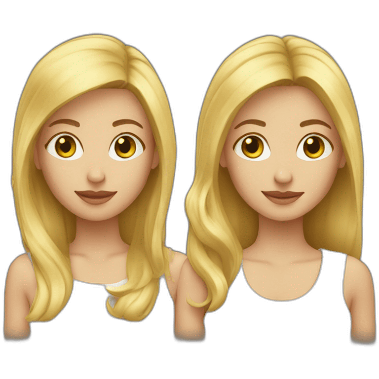 1 rou et 2 blond emoji