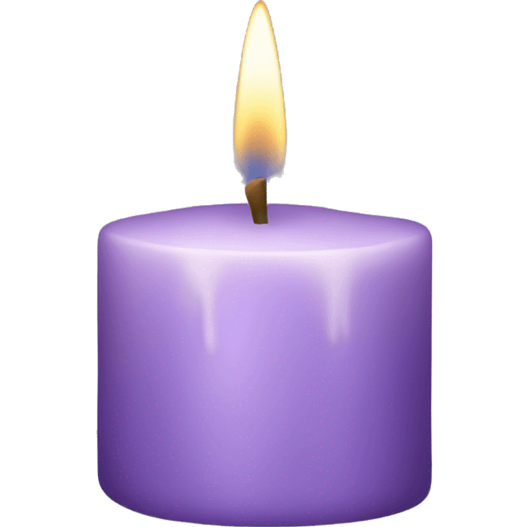 Lilac lavender candle  emoji