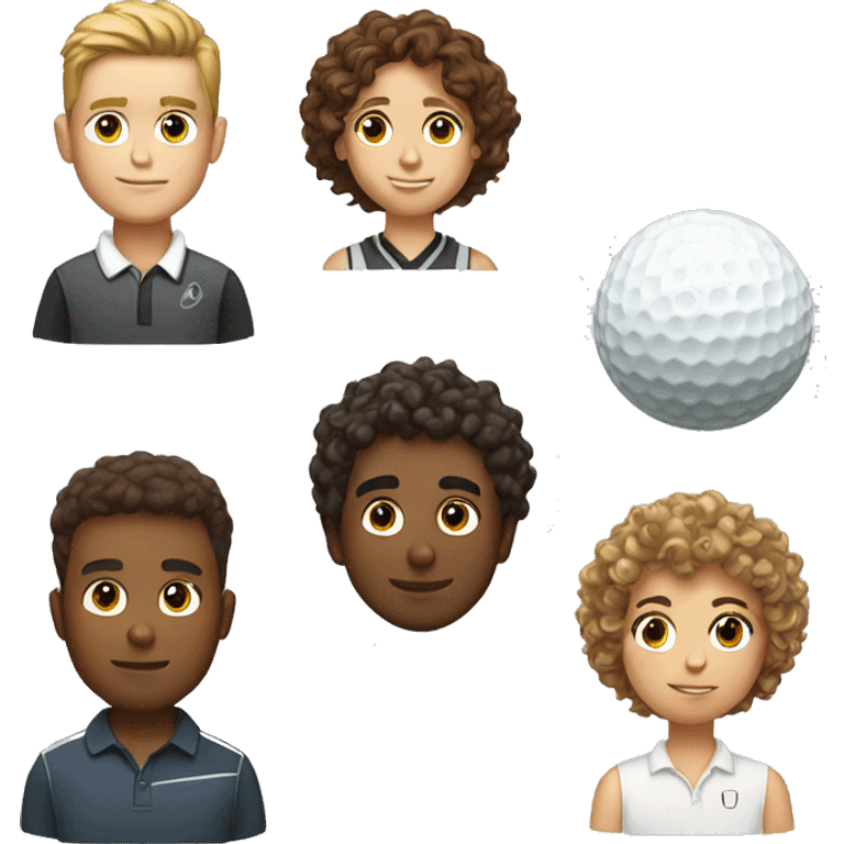 Golf 8 gte white and a boy with curly and brown hair emoji