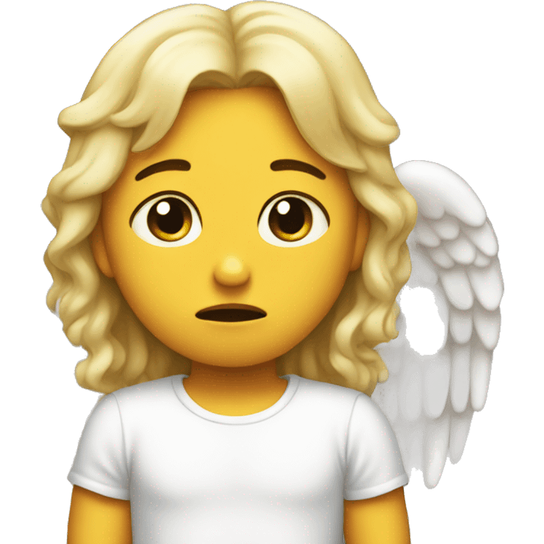 Sad angel emoji