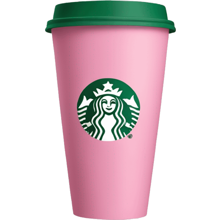 Copo starbucks rosa emoji