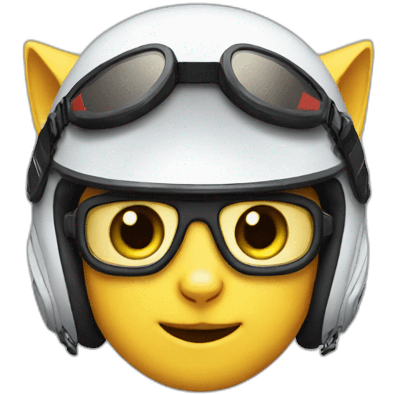 cat pilot formula 1 emoji