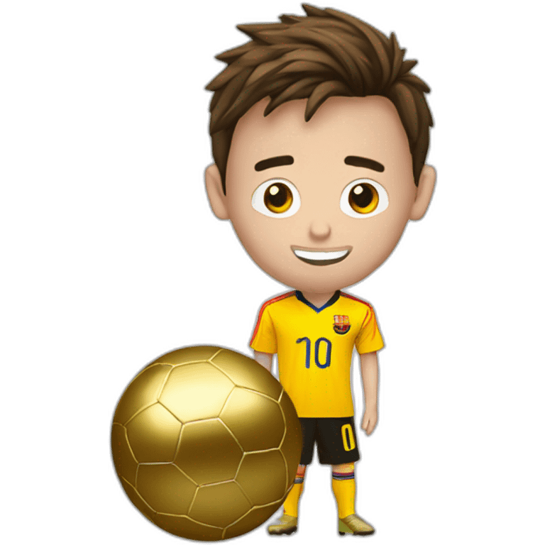 Messi goldenball emoji