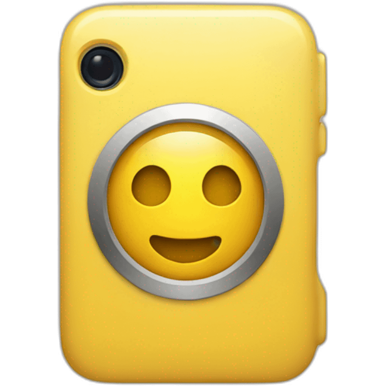 Yellow iphone emoji