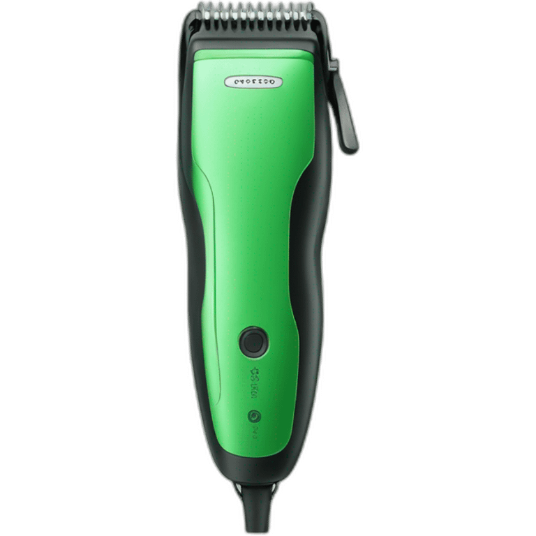 hair trimmer green color emoji