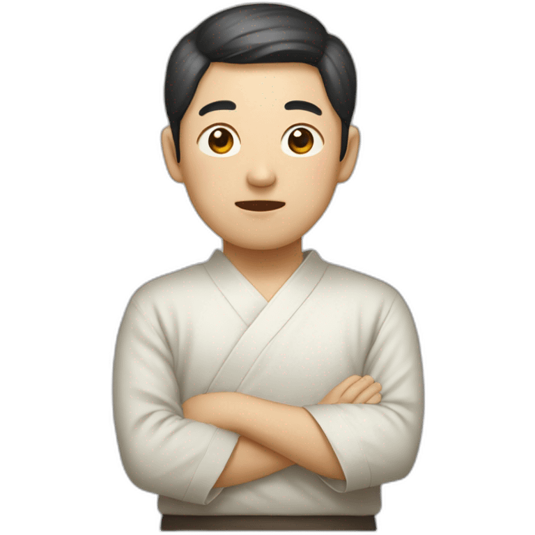 Korean qui s’embrasse emoji