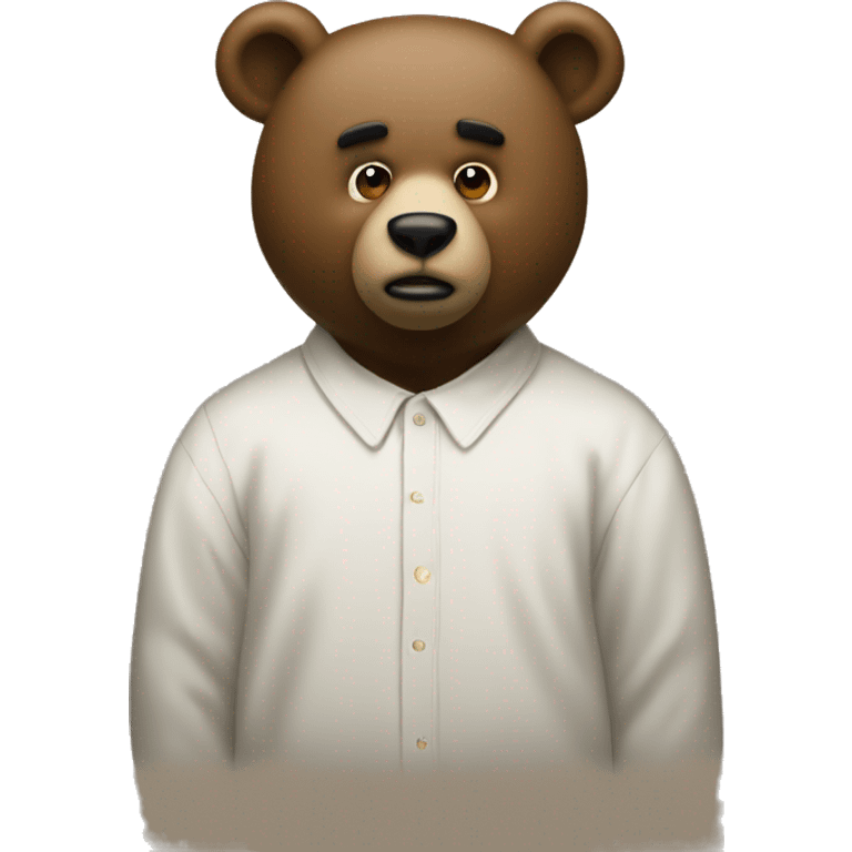 The dropout bear of Kanye West’ album  emoji