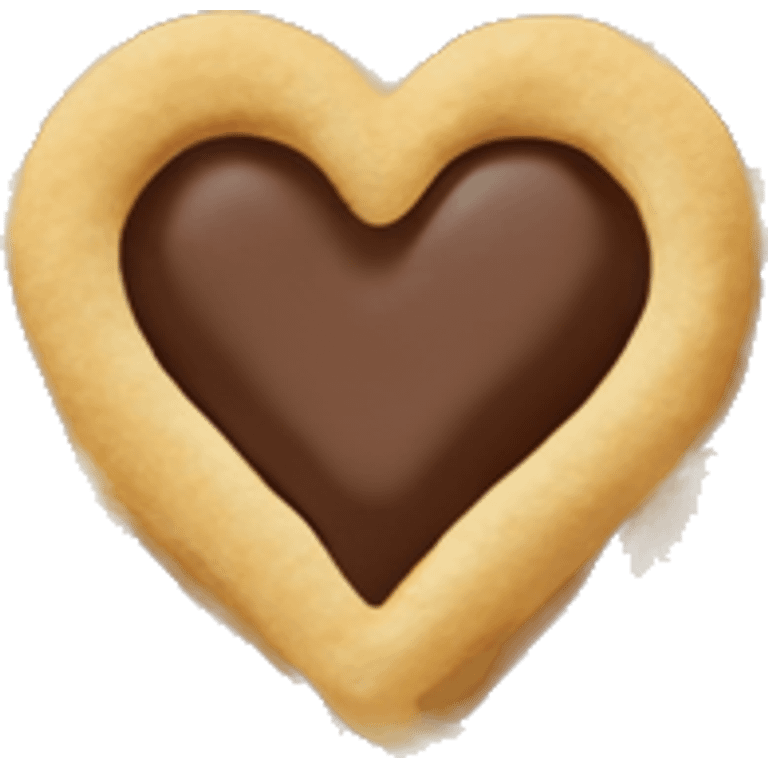 Heart Belgian waffle emoji