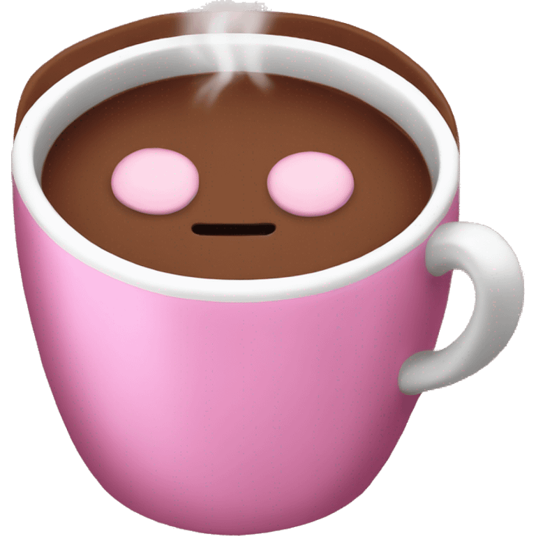 Pink hot chocolate  emoji