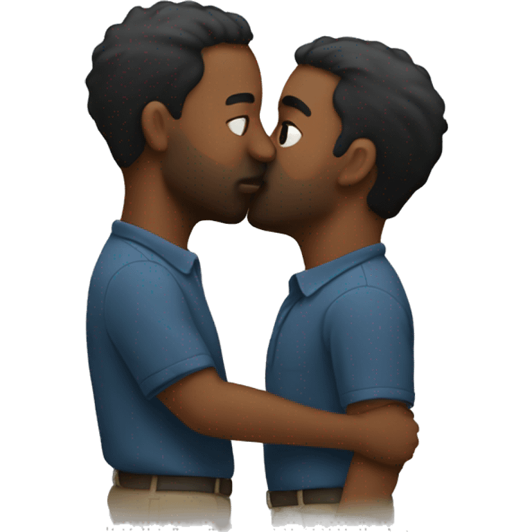 two men kissing emoji