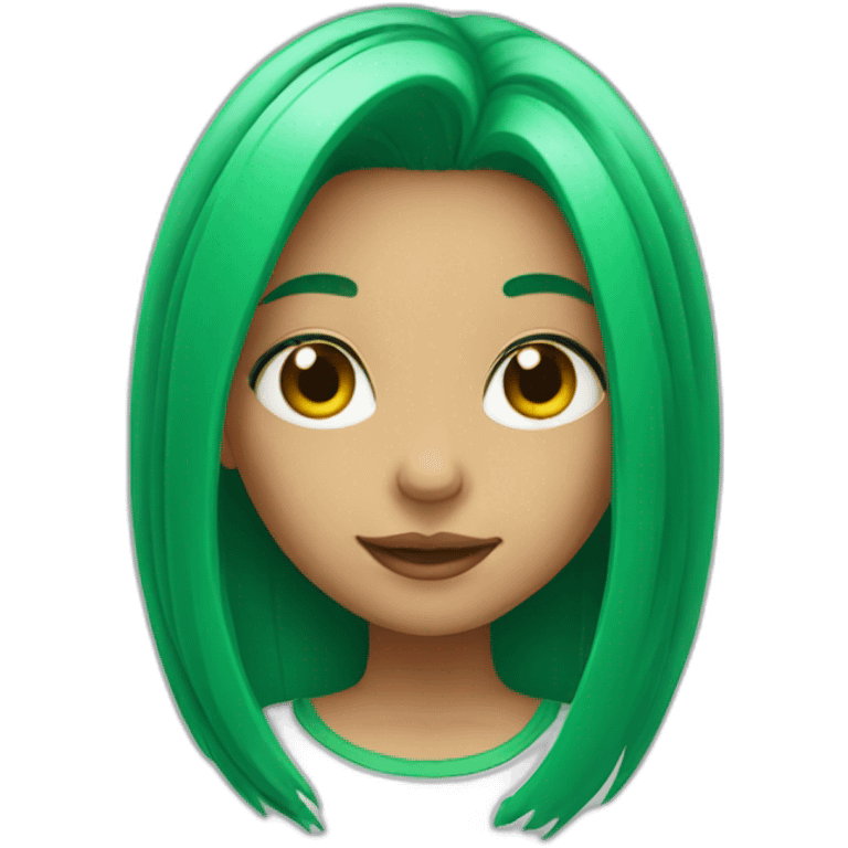 girl-with-green-hair emoji