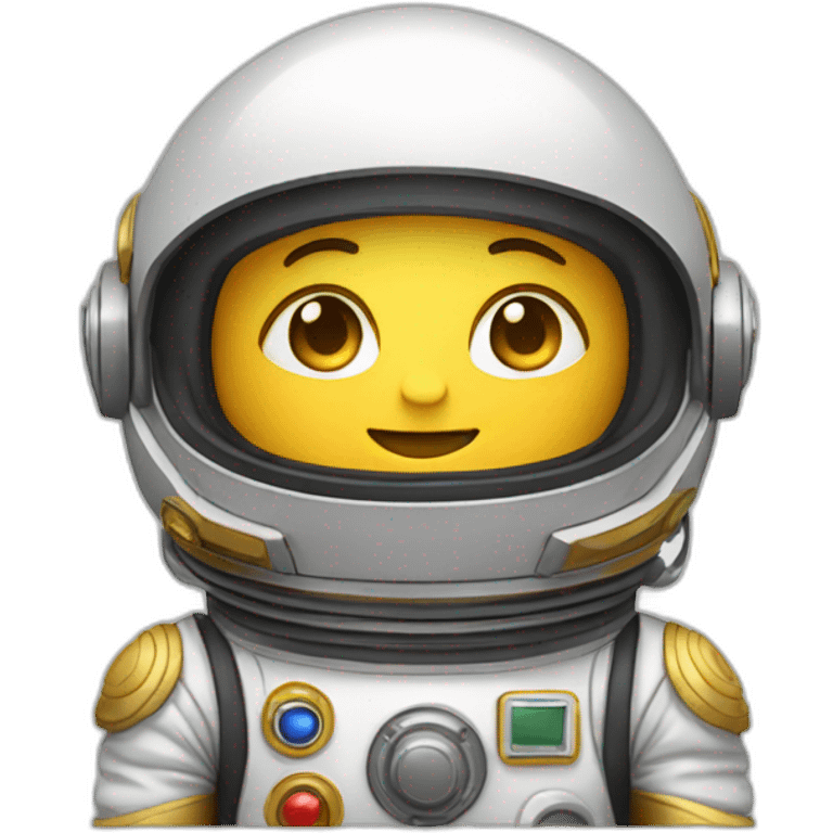 Astronauta de oro emoji