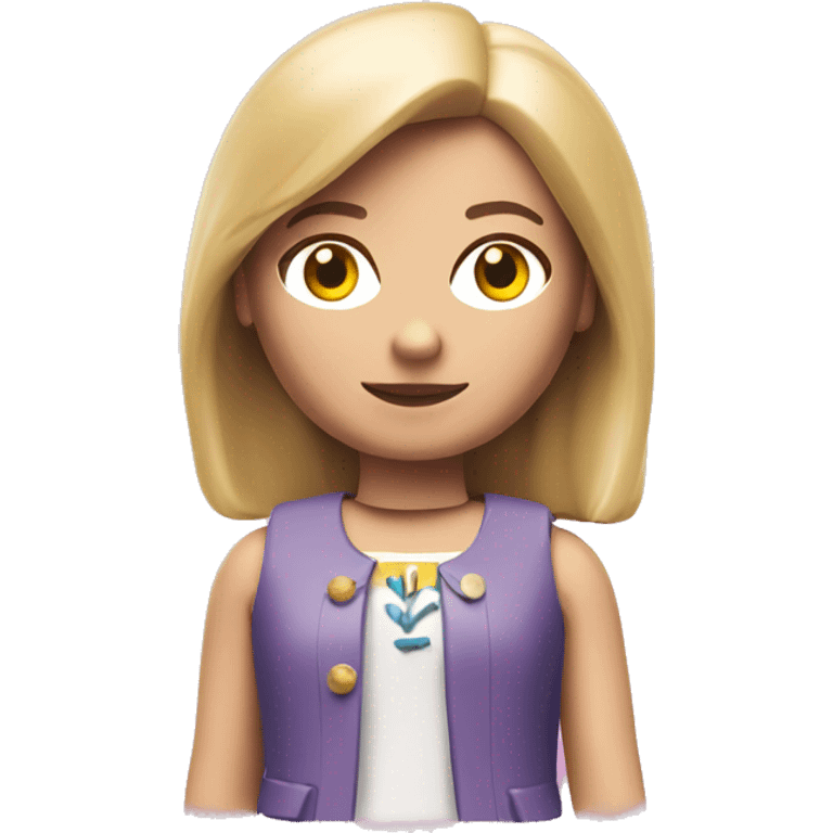 Playmobil girl emoji