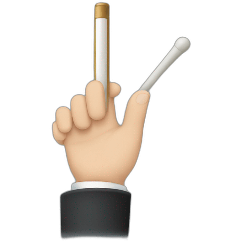 orchestras conductors hand using a baton emoji