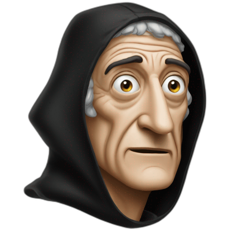 marty feldman with black hood emoji