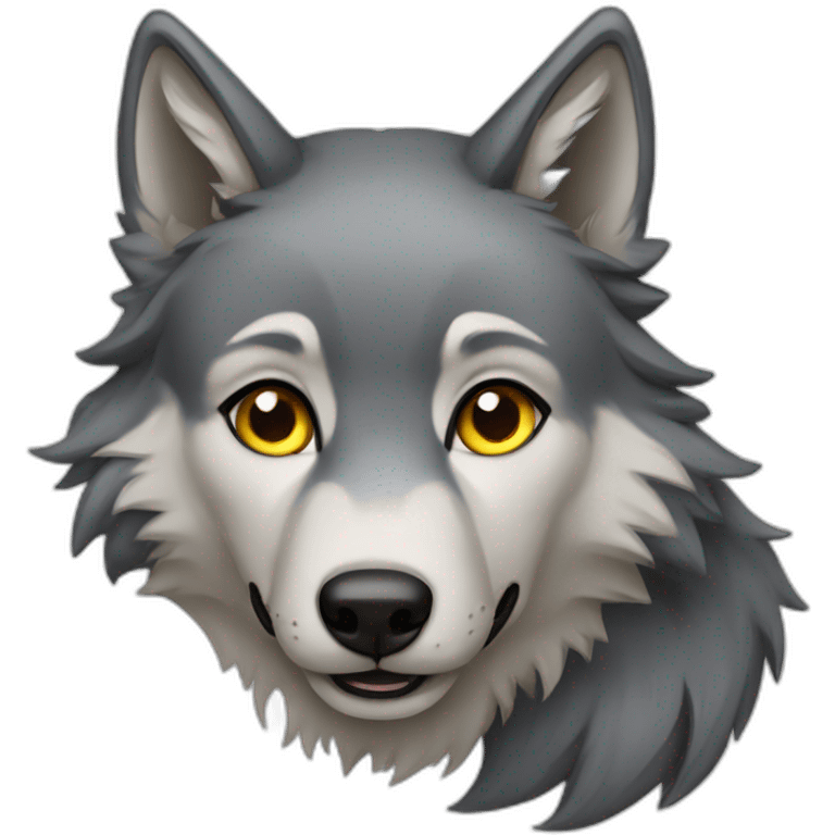 Female wolf  emoji