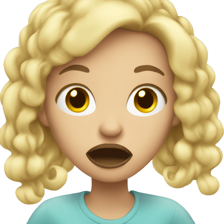 Emoji of blonde girl vaping  emoji